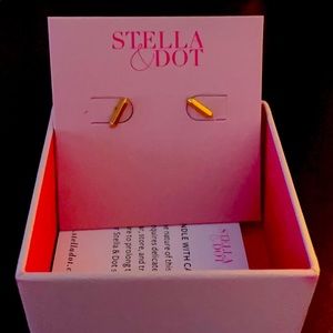 Gold colored earrings